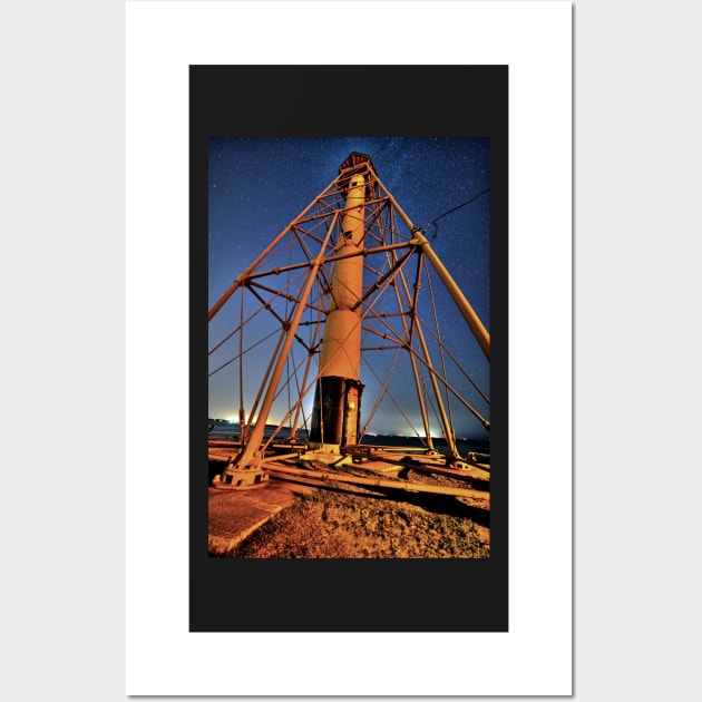 Stars over the Marblehead Light Tower Marblehead MA Wall Art by WayneOxfordPh